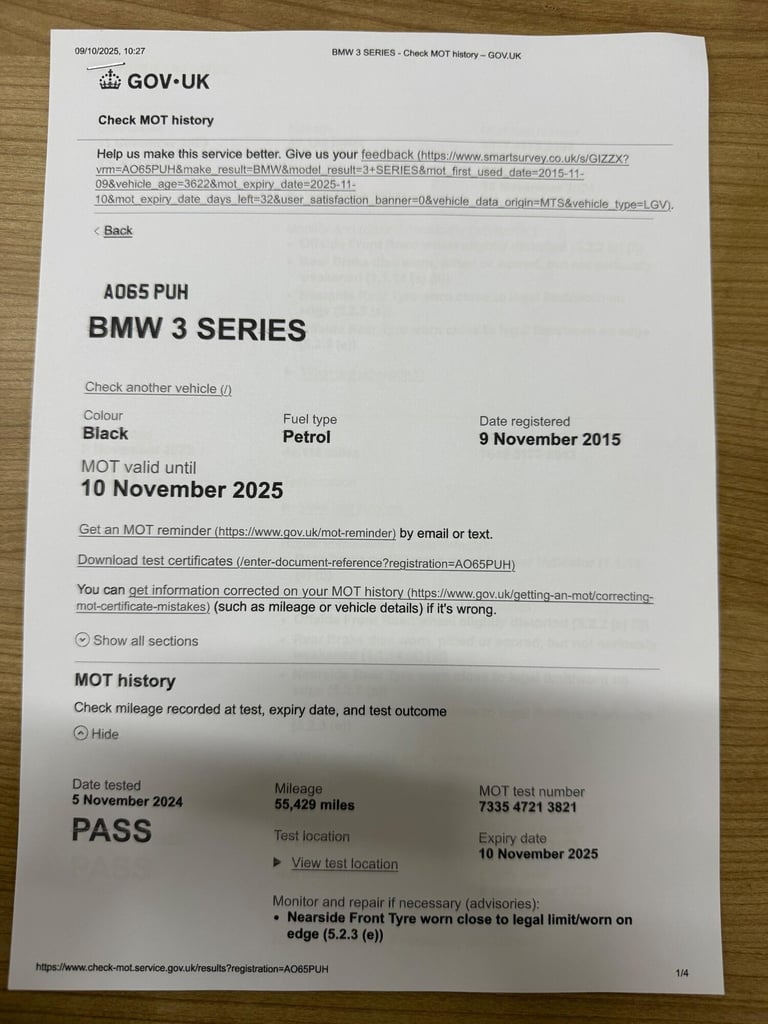 2015 BMW 3 Series 1.5 318i Sport Saloon 4dr Petrol Manual Euro 6 (s/s) (136 ps) SALOON Petrol Manual