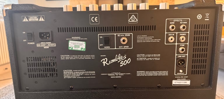 Fender Rumble 500 Bass Amp
