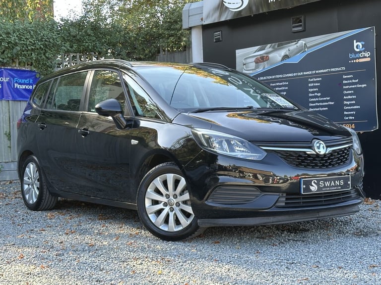 2016 Vauxhall Zafira Tourer 1.4 I Turbo Design Petrol Manual 5 Door MPV Black