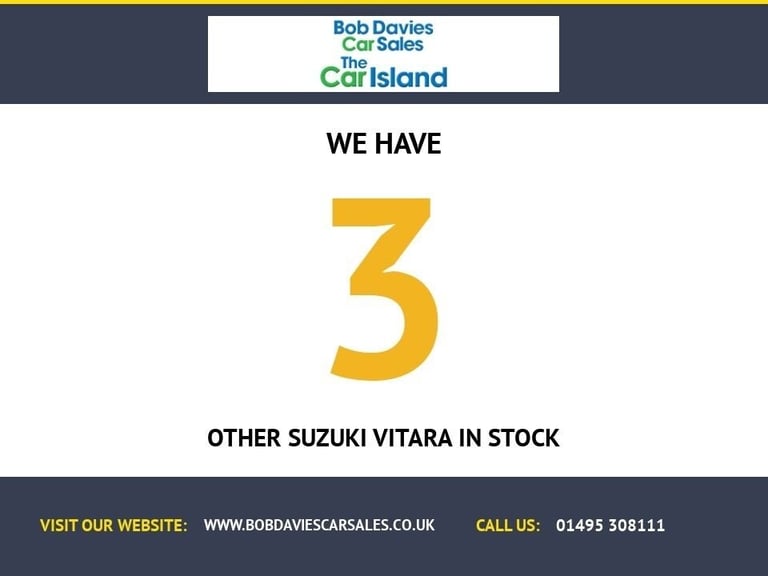 2019 19 SUZUKI VITARA 1.0 BOOSTERJET SZ4 SUV 5DR PETROL MANUAL EURO 6 (S/S) (111