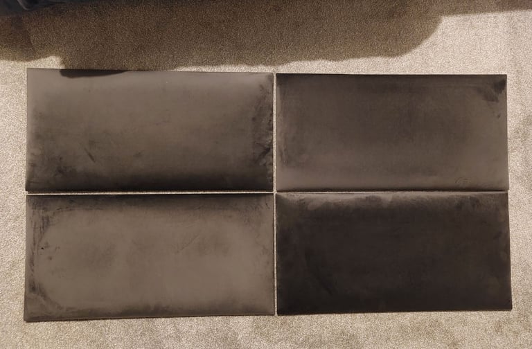 Head board for Double Bed Padded Dark Grey
