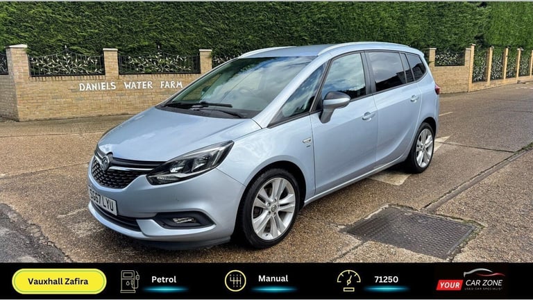 2017 Vauxhall Zafira Tourer 1.4i Turbo Sri Mpv MPV Petrol Manual