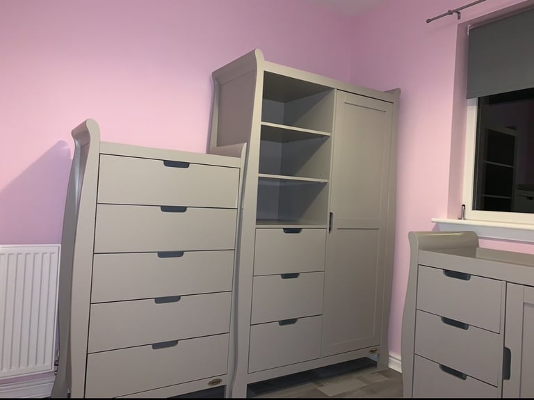 Obaby wardrobe and tall boy