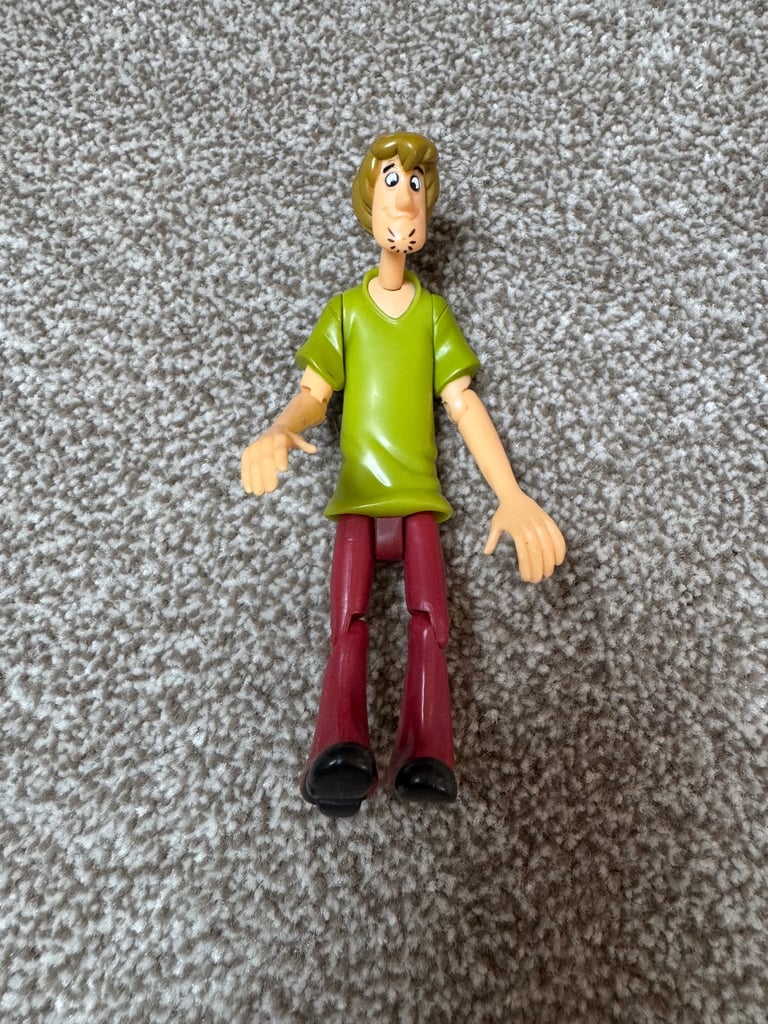 Vintage Scooby Doo money box, mystery machine van, dice roller DVD