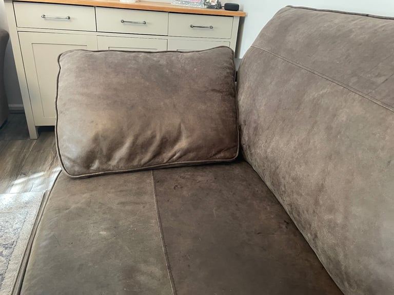 Leather Sofa and 2 Chairs