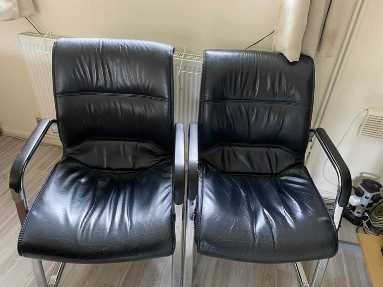 image for Leather office chairs