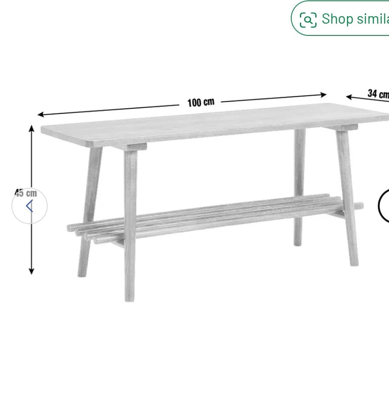 Habitat storage bench, never used