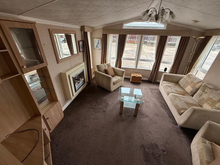 LUXURY 2 BED CARAVAN FOR SALE OFF SITE 41FT X 12.5FT DOUBLE GLAZED & HEATED