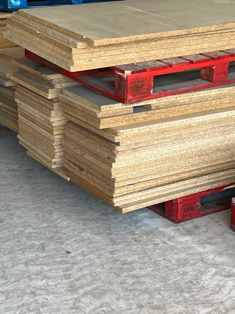 Large range of chipboards inch thick 