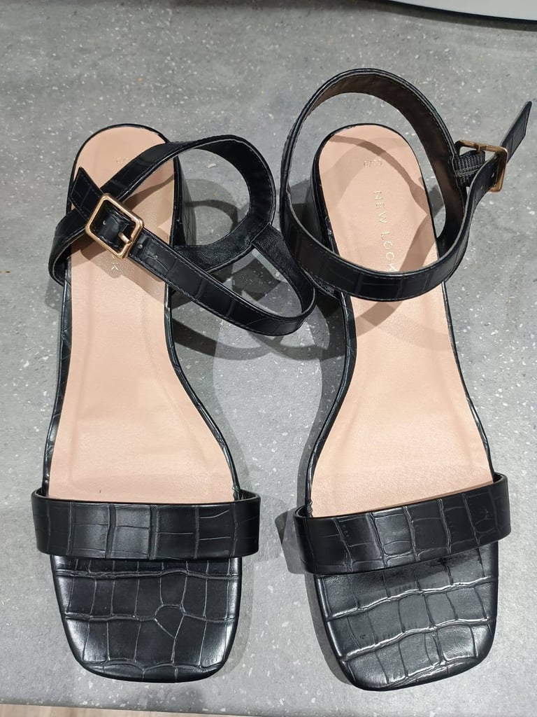 image for Womens New Look block Heels - with Patterns - Size 6 