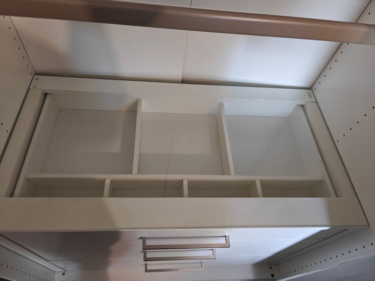 Pax wardrobe 236cm high 200 wide mirrored sliding doors 