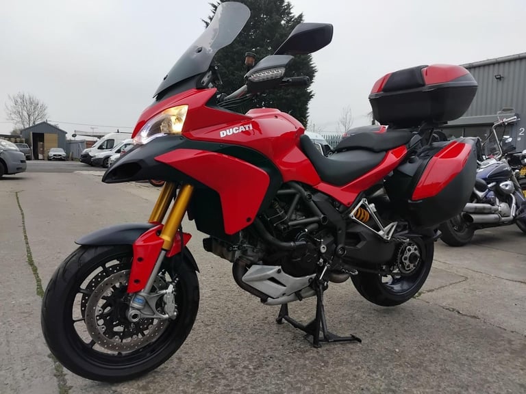 2011 11 DUCATI MULTISTRADA 1200 S TOURING TOURER LUGGAGE PANIERS ADVENTURE