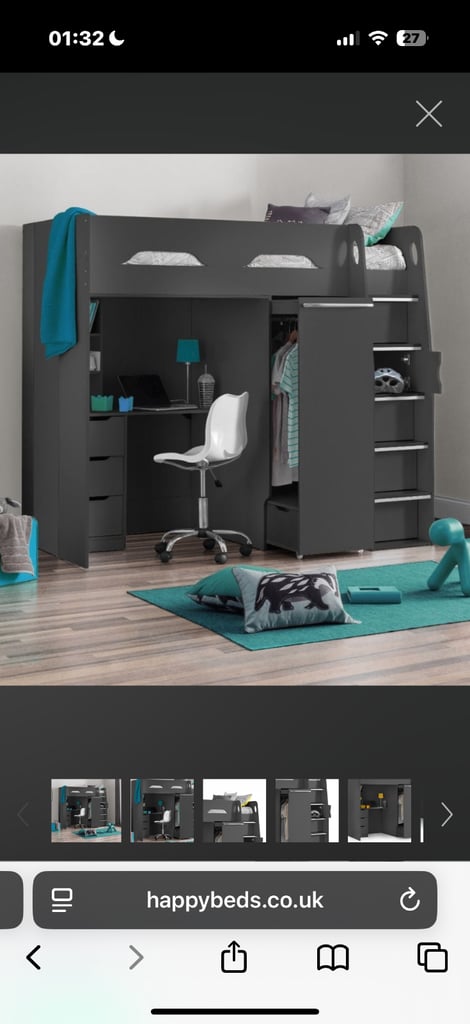 High Sleeper with plenty of storage 