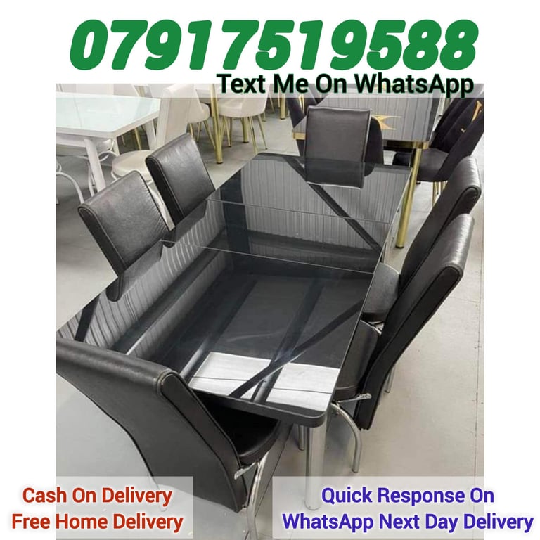 image for extendable dining table with 6 chairs