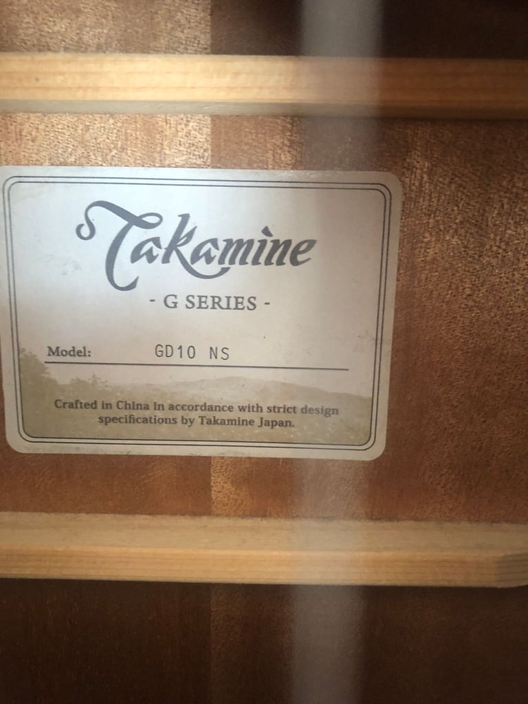 Acoustic Guitar Takamine G series (GD10 NS) + free Gig bag