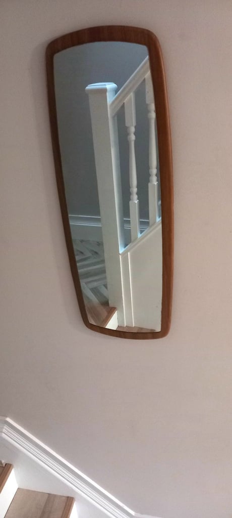 Mid century Danish wall mirror 1970s 