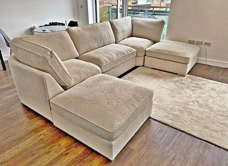 image for Cream U shape Bed