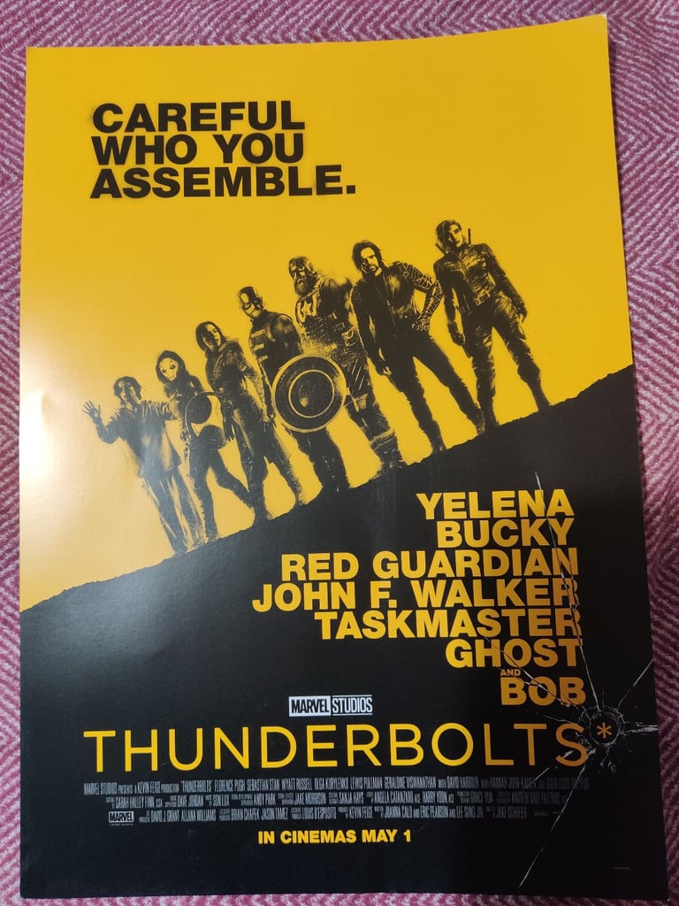 image for Marvel Thunderbolts New Avengers Official A3 size poster Movie Christmas Gift