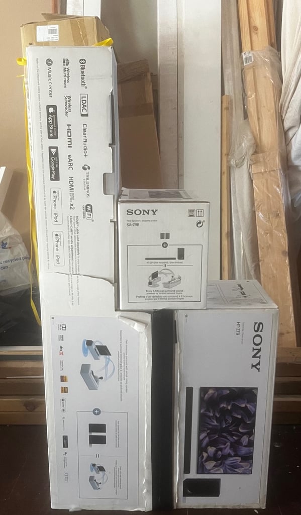 image for Brand New Sony HT-Z9F Soundbar & 3 x SA-Z9R Speakers - Wireless Dolby Atmos