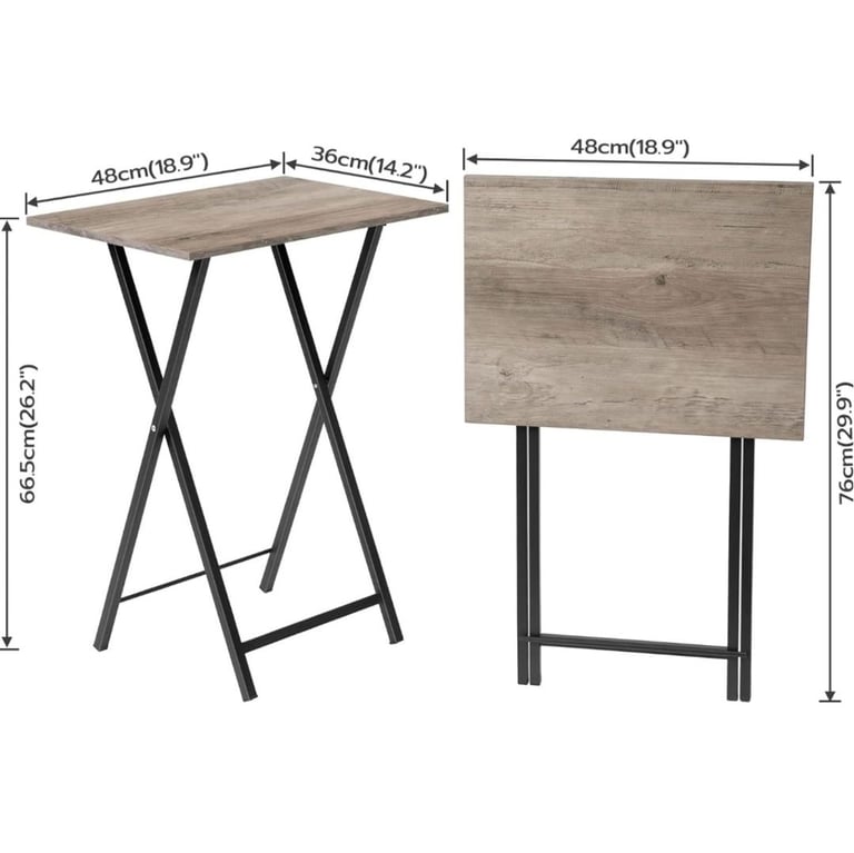 image for  Side Table 2 Set, Folding Tables