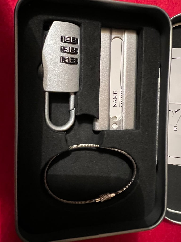 HILTON Suitcase Lock with Case, Brand NEW