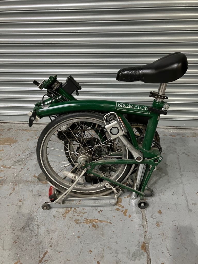 image for Brompton six speed folding bicycle, used but good condition