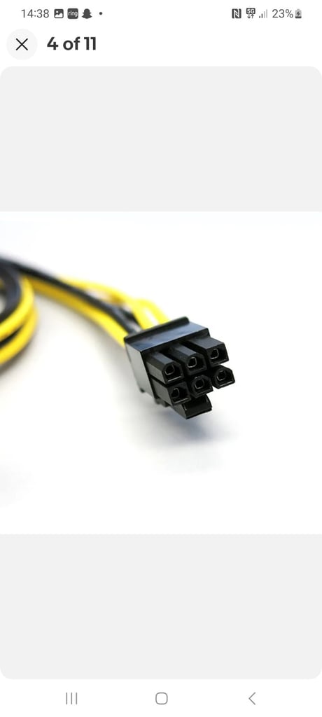 PCI-E GPU 6 to 8 Pin to 6+2-pin(6-pin/8-pin) 70cm Long PCIE Power Cable for GPU   5 pack 