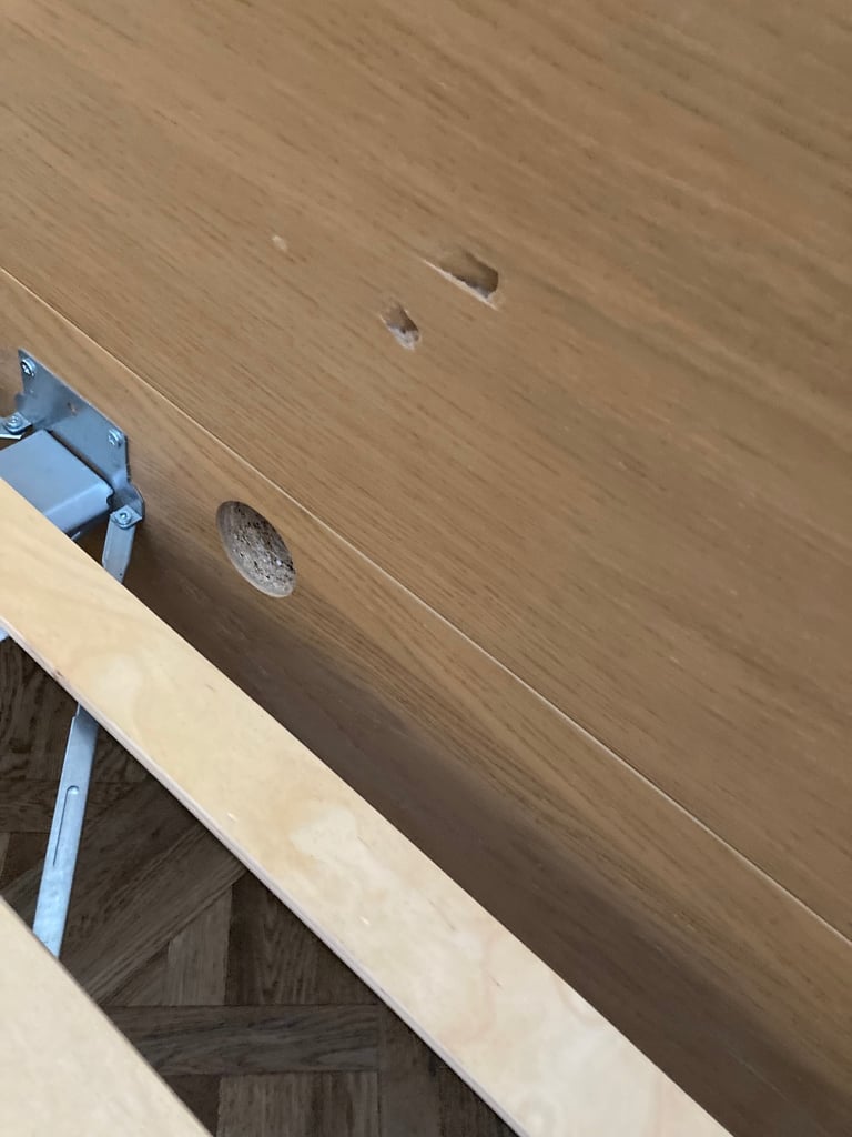 IKEA MALM double bed, light oak