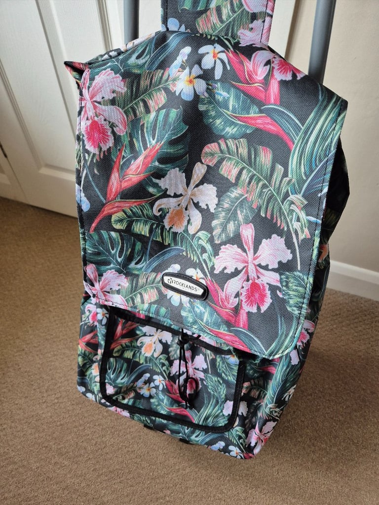 Rocklanks London ARIANA Shopping Trolley - floral design, in excellent condition