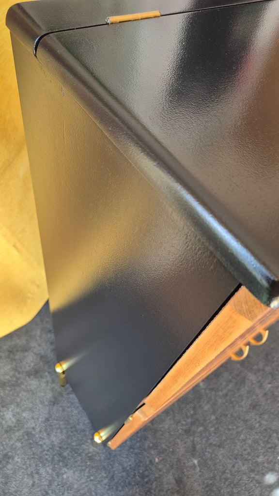 SALE - Unique art deco mid-century modern tall cocktail cabinet/ vintage drinks cabinet/ bar