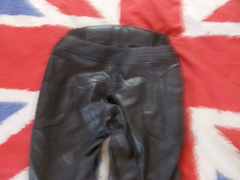 Texpeed Motorcycle Trousers Mens Size W38 L34 Black Leather