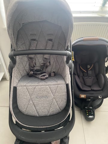 iCandy Orange 14 Piece Travel System Joie i-Level Signature