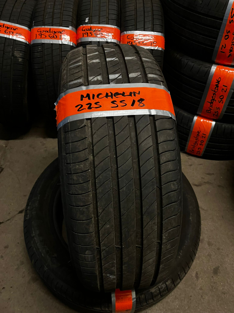 225 55 18 Michelin Matching pair Only £90 fitted and balanced open 7 days