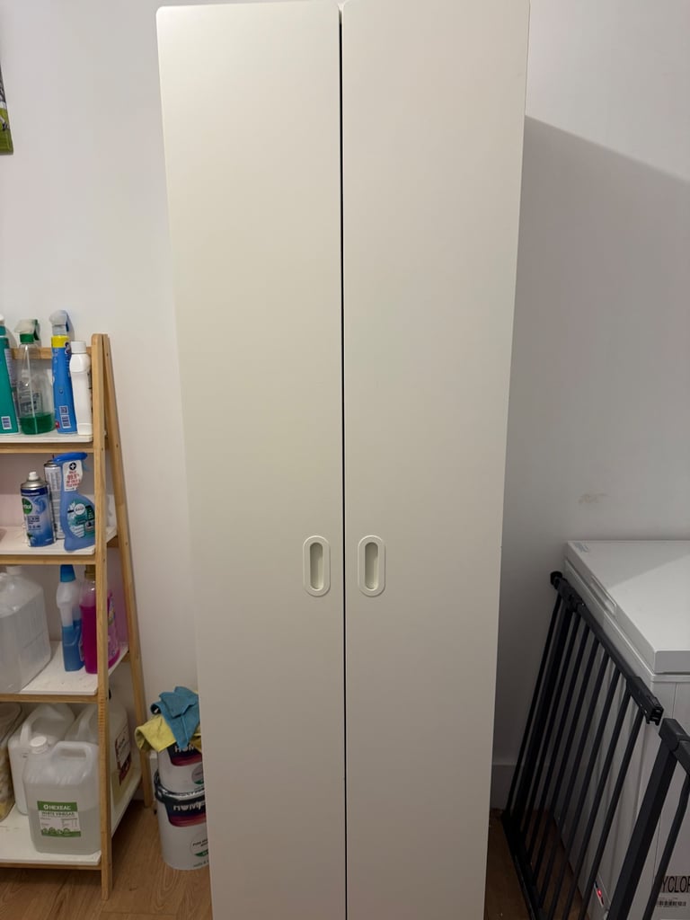 IKEA slim white wardrobe
