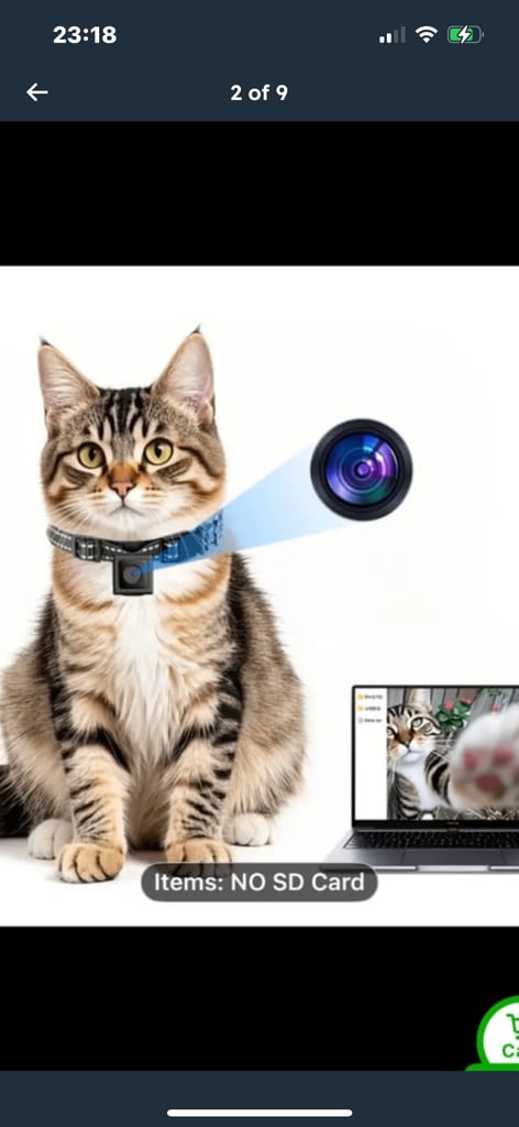 Cat/pet cam collar camera 
