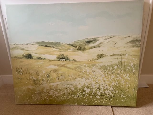 large country scene canvas picture 100cm x 80cm (free to uplift)