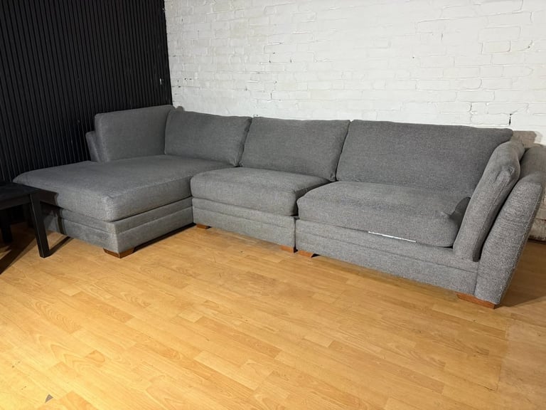 DFS Ada Large Grey Corner Sofa FREE SAME/NEXT DAY DELIVERY