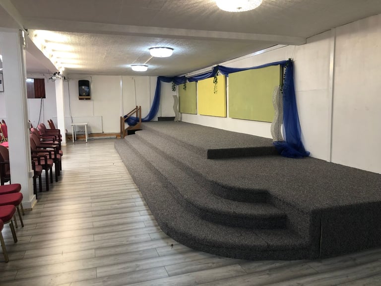 HALL IN D1/F1 SPACE IN EAST HAM - OFFICES AND SIDE ROOMS - FROM £2000 PCM - RELIGION, EDUCATION