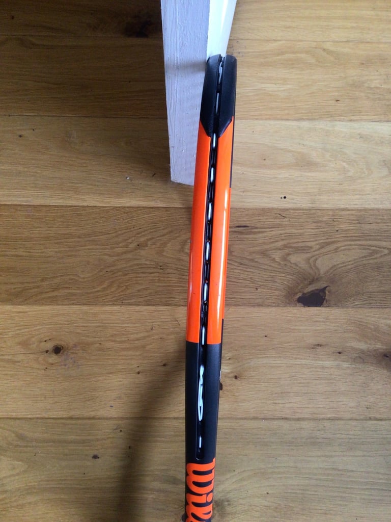Wilson Burn 100 V2 Tennis Racket. Grip 2. Fresh Luxilon Restring 
