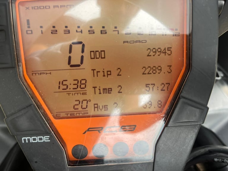 2010 10 KTM 1190 RC8 R SUPERBIKE R MODEL RC V TWIN SPORTS HPI CLEAR