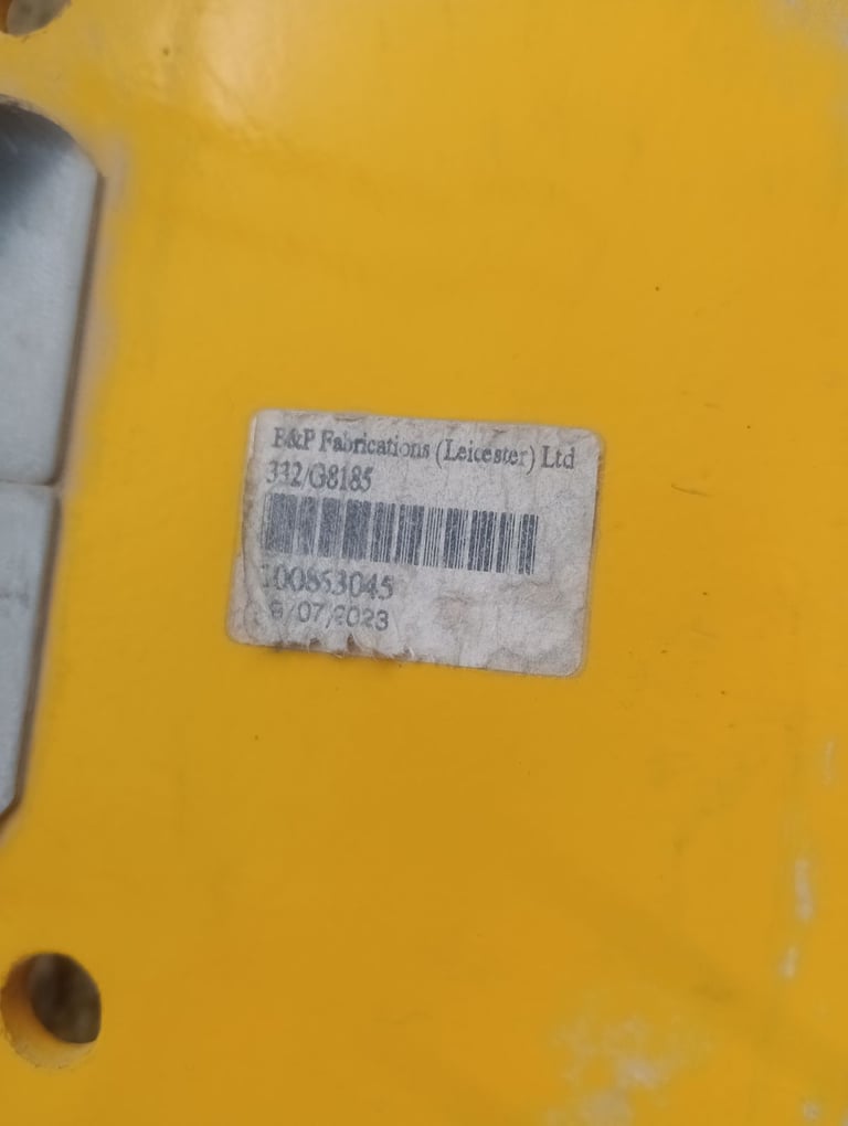 JCB telehandler wheel chock assembly kit 
