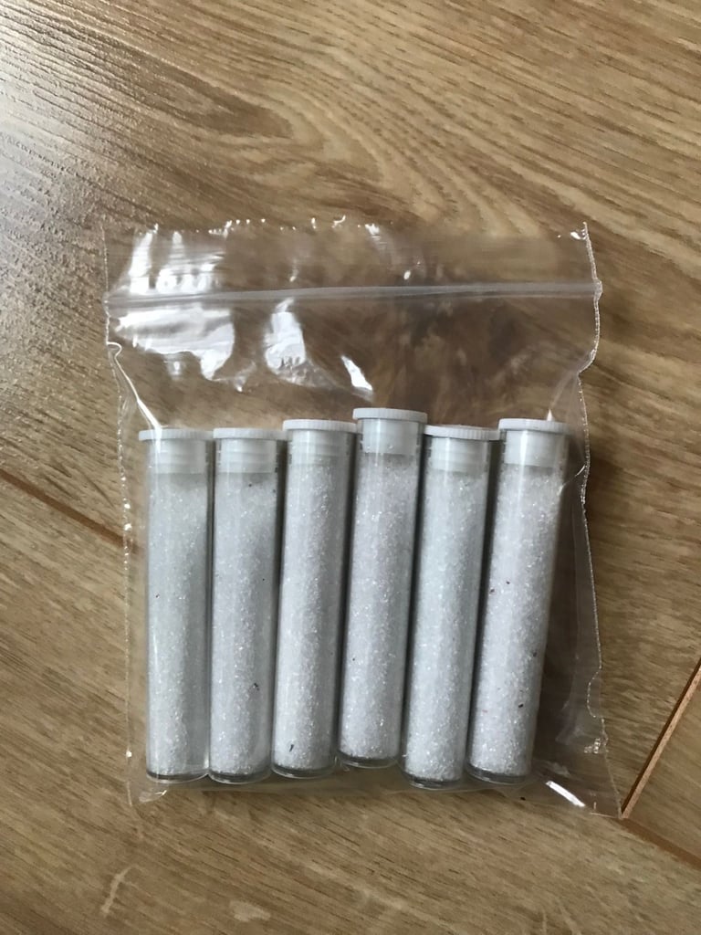 Glitter - packs of 6 @ £2 per pack. 