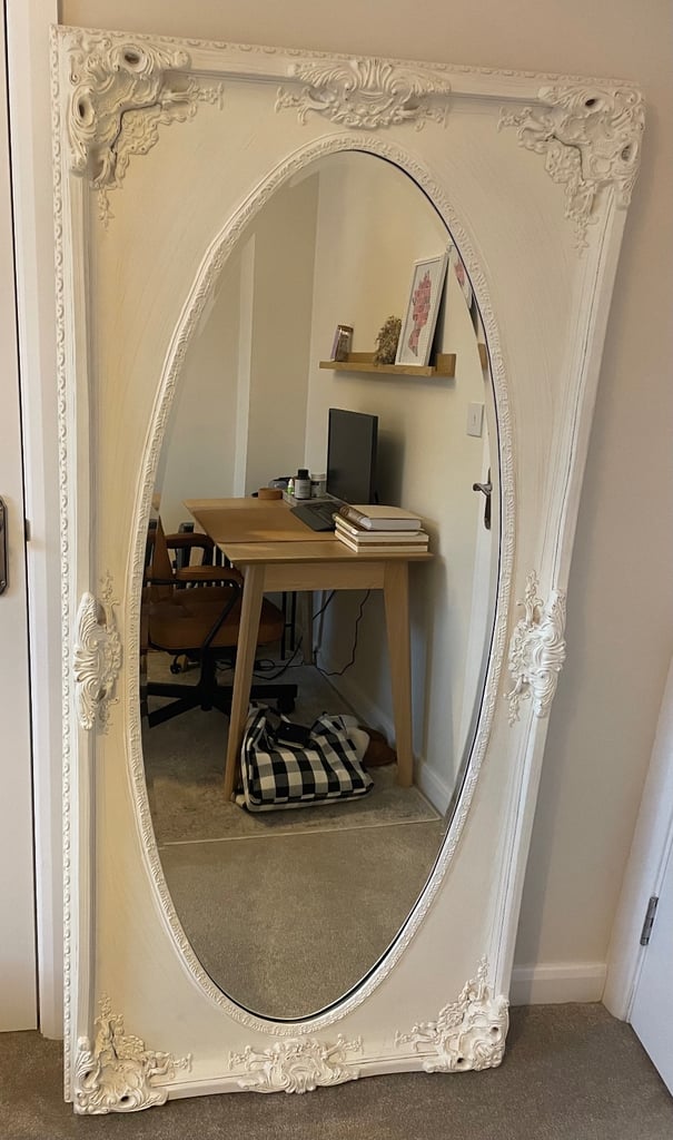Oval full length mirror 