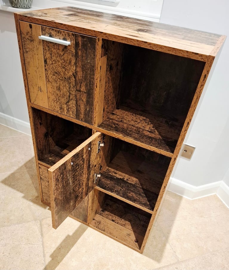 3 Door Wooden Storage Cabinet