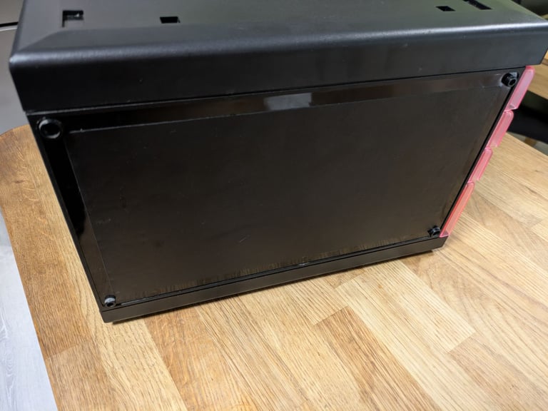 Metro pink and black A4 desktop storage drawers  organiser drawers filing craft etc  