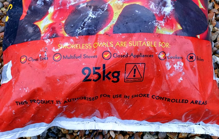 HouseFuel 25kg Bags Smokeless Ovals Coal £12.50 each 2 Available - Open Fires Stoves Heaters Cookers
