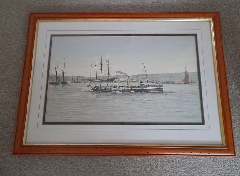 Medway Queen framed print.