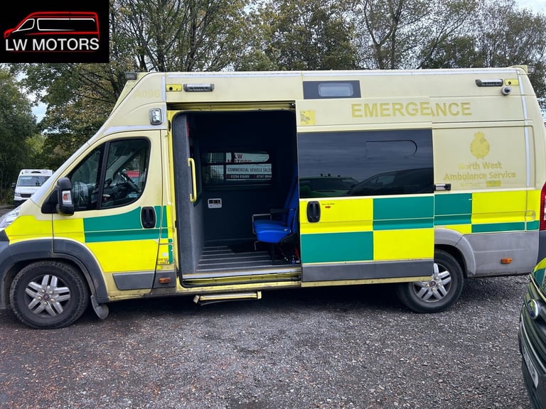 FIAT DUCATO 3.0 180 BHP MULTIJET EXLWB EXHIGH ROOF AMBULANCE 2012 62 REG