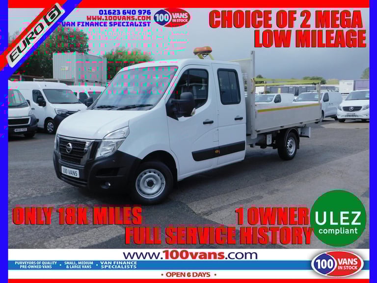 2021 Nissan NV400 2.3 dCi 35 Tekna Dropside Double Cab 4dr Diesel Manual FWD L3 Euro 6 (s/s) CHAS...