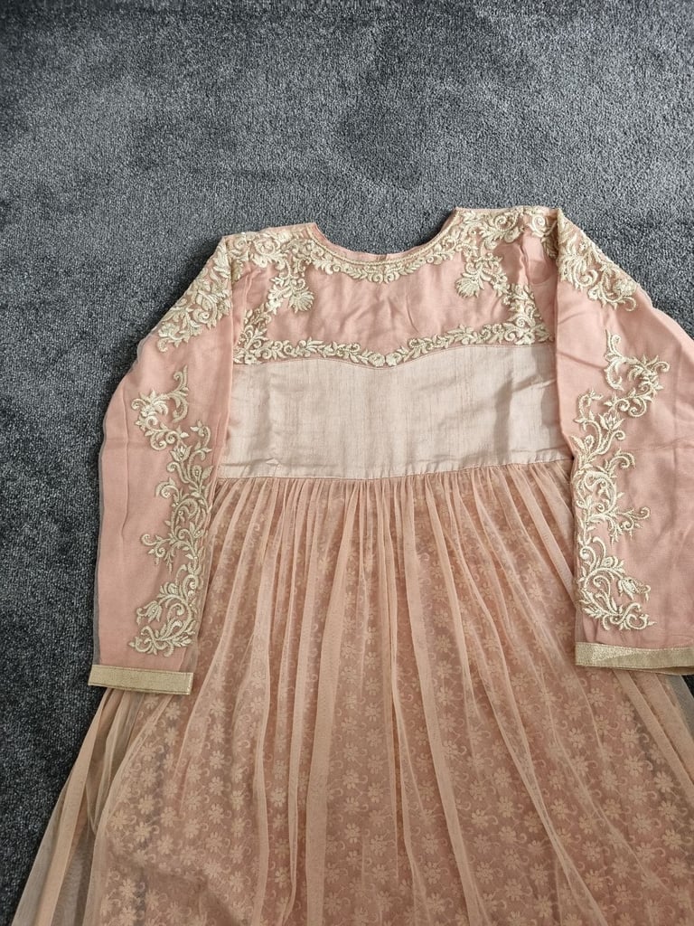 Asian Pakistani Wedding Party Long Maxi Dress New 